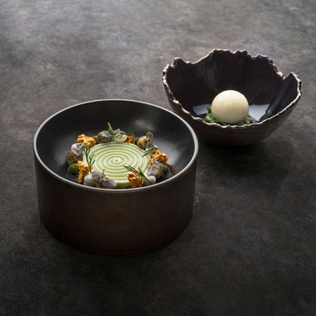 Салатник «Ро Дизайн Бай Кевала»;керамика;D=165,H=75мм;коричнев.