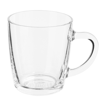 Кружка «Бейзик»;стекло;350мл;D=85,H=95мм;прозр.