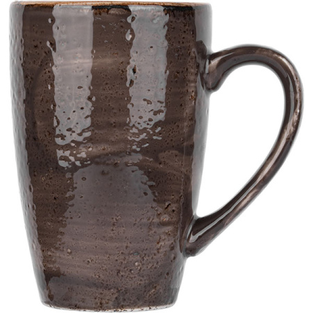 Кружка «Крафт Грэй»;фарфор;285мл;D=7,H=11,L=11см;серый