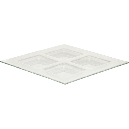 Менажница «Клиа Трэй» 4 секции (85х85мм);стекло;,H=20,L=295,B=295мм;прозр.