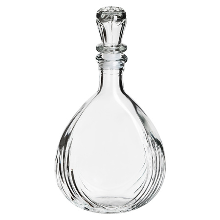 Штоф «Волна» с пробкой;стекло;0,5л;D=35,H=185,L=130,B=60мм;прозр.