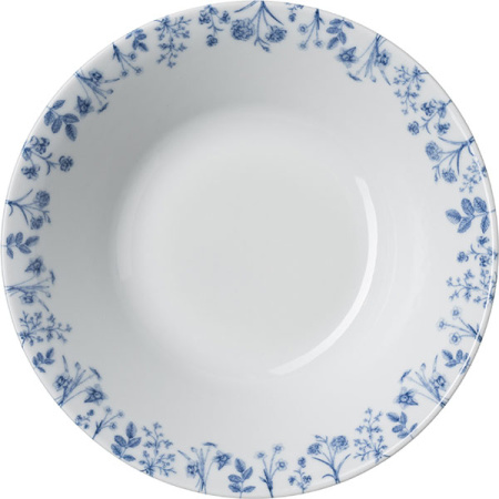 Салатник «Беатриче»;фарфор;1,15л;D=222,H=66мм;белый,синий