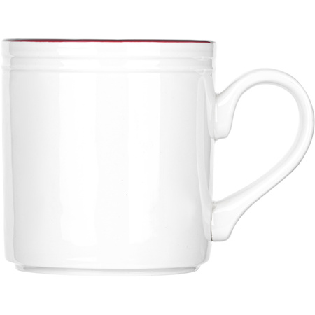 Кружка «Бид Марун Бэнд»;фарфор;285мл;белый,бордо
