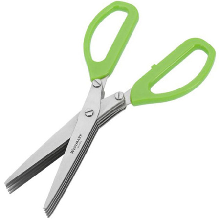 Ножницы для нарезки зелени;сталь,пластик;,L=335/260,B=11мм;металлич.,зелен.