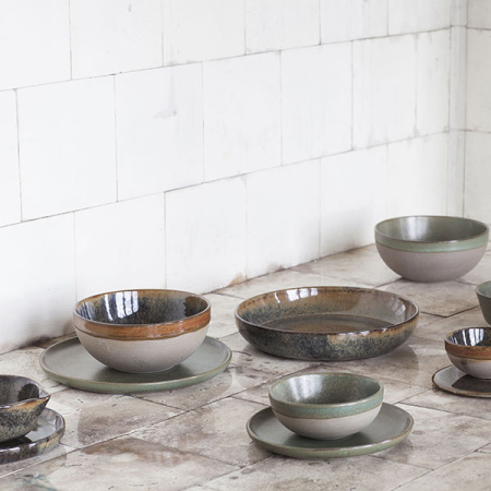 Салатник «Серфис»;керамика;2,4л;D=235,H=95мм;коричнев.