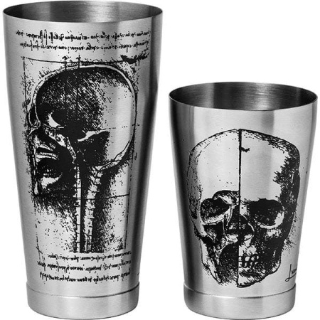 Шейкер американский «Кенко Леонардо»;сталь нерж.;0,9л;D=90,H=175мм;серебрист.