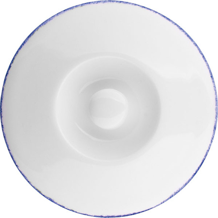 Крышка для бульонной чашки «Блю дэппл» 17 100 828;фарфор;D=13см;белый,синий