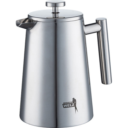 Френч-пресс;сталь нерж.;1л;металлич.