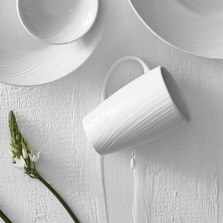 Кружка «Спайро»;фарфор;340мл;D=80,H=115,L=110мм;белый