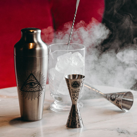 Шейкер европейский «Хроно Дестини»;сталь нерж.;0,55л;D=95,H=225мм;серебрист.