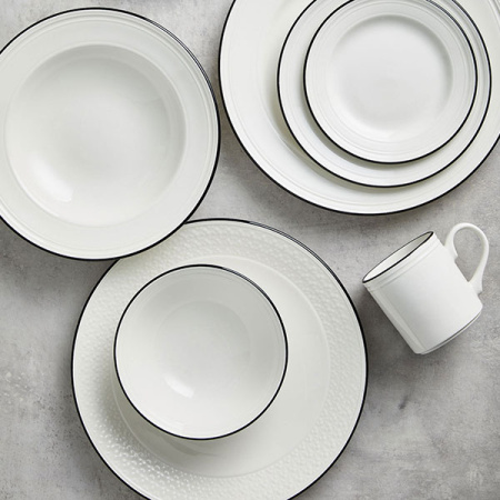 Кружка «Бид Блэк Бэнд»;фарфор;285мл;белый,черный