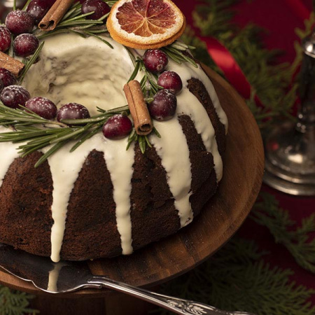 Подставка для торта «Акация»;дерево;D=24,H=16см;коричнев.