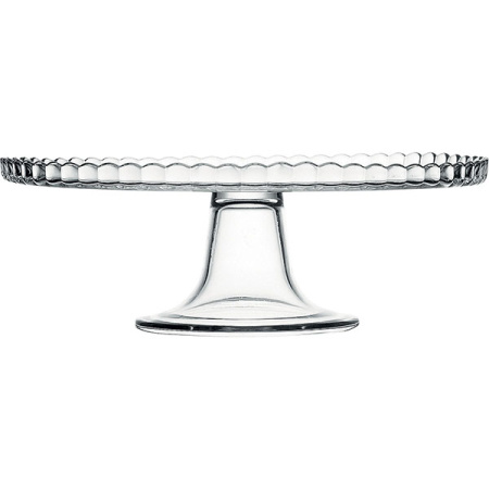 Подставка для торта «Патиссери» (бортик вверх);стекло;D=28,H=9см;прозр.