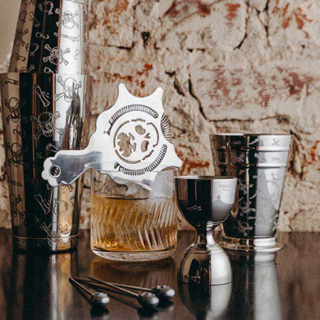 Стрейнер «Пробар Премиум Корсар» с ушками;сталь нерж.;D=11,5,L=15см;серебрист.