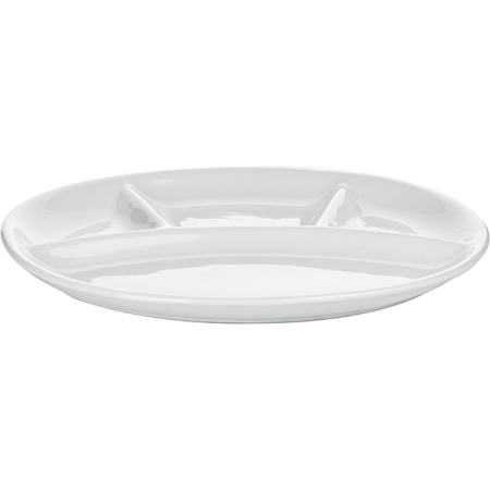 Менажница «Пати» овальная;фарфор;,H=21,L=280,B=240мм;белый