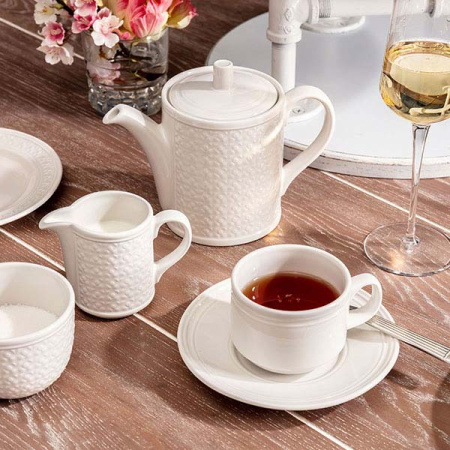 Сахарница «Бид»;фарфор;белый