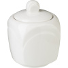 Сахарница «Бьянко» с крышкой;фарфор;240мл;,H=85,L=70,B=70мм;белый