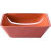 Салатник квадратный;пластик;2,13л;,L=25,4,B=25,4см;терракот