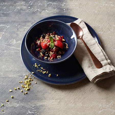 Сахарница «Везувиус Ляпис»;фарфор;228мл;D=100,H=55мм;синий