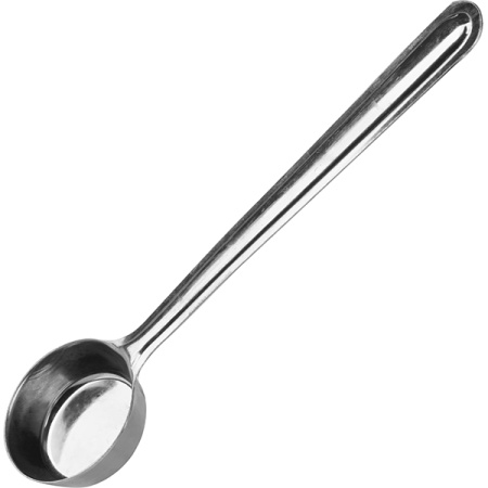 Ложка мерная;сталь нерж.;20мл;D=45,H=10,L=190мм;серебрист.