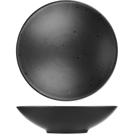 Тарелка «Оникс»;керамика;D=21см;черный