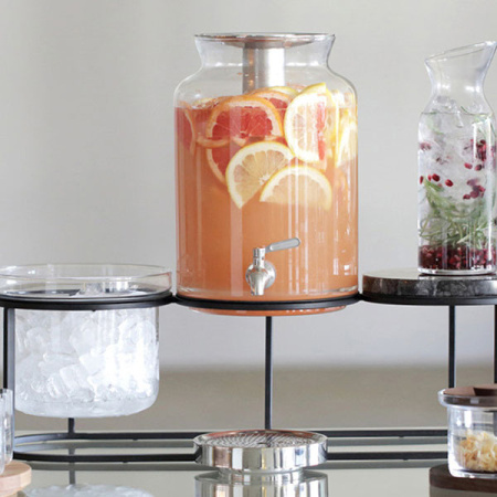 Подставка фуршетная (на 3 емкости);сталь;,H=18,L=66,2,B=21,8см;черный