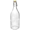 Бутылка «Свинг» с пробкой;стекло,пластик;1л;D=90,H=315,L=75,B=75мм;прозр.,разноцветн.