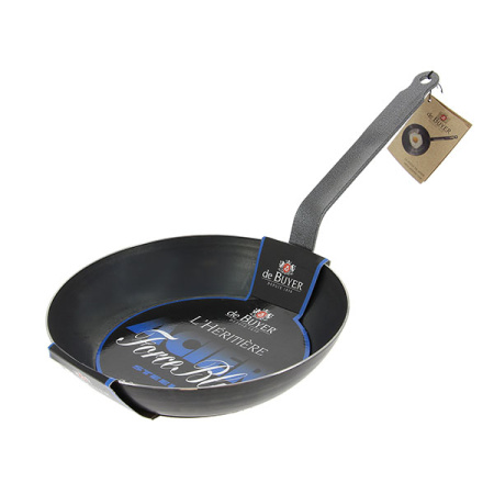 Сковорода;голуб.сталь;D=24,H=5,L=44см;серый