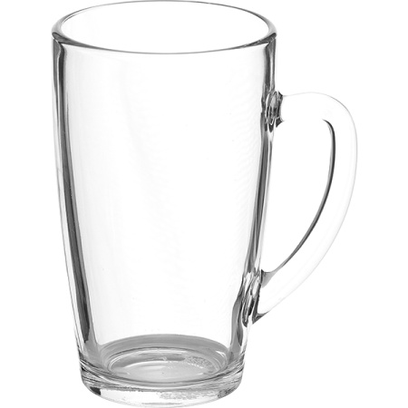 Кружка «Капучино»;стекло;420мл;D=78,H=138,L=110мм;прозр.