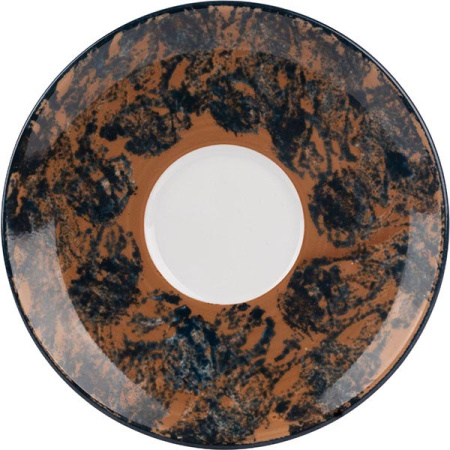 Чашка чайная «Аида»;фарфор;180мл;D=88,H=60мм;коричнев.