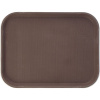 Поднос «Проотель» прорезиненный прямоугольный;фибергласс;,L=46,B=35,5см;коричнев.