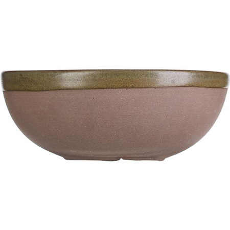 Салатник «Серфис»;керамика;D=13,H=5см;серый,зелен.