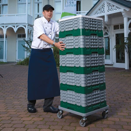 Тележка для кассет 53х53см;пластик;,H=18,7,L=54,5,B=53см;свет.-сер.