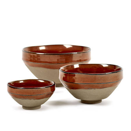 Салатник «Мерси» №3;керамика;D=15см;красный