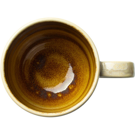 Кружка «Аврора Везувиус Амбер»;фарфор;280мл;бежев.,амбер