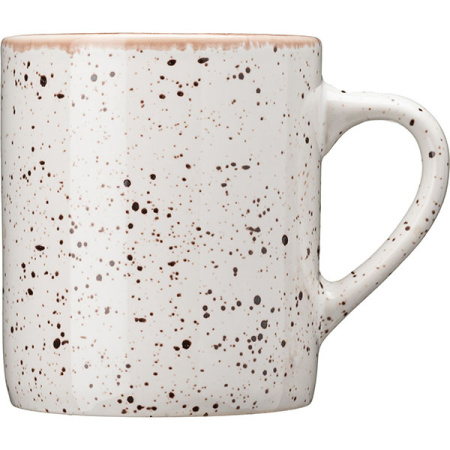 Кружка «Пунто Бьянка»;фарфор;350мл;,H=9,B=10см;бежев.,черный