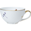 Набор посуды «Рид» чайник, чашка и блюдце[3шт];кост.фарф.;белый,золотой