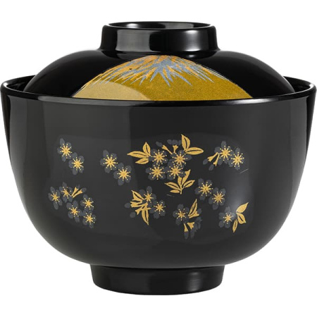 Мисосупница;пластик;300мл;D=110,H=68мм;черный