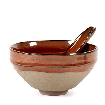 Салатник «Мерси» №3;керамика;D=15см;красный