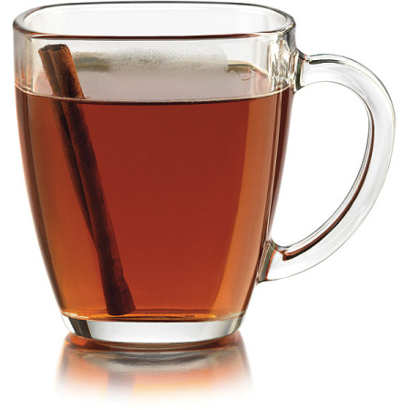 Кружка;стекло;414мл;,H=12,2см;прозр.