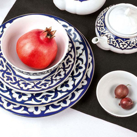 Пиала для чая «Восток»;фарфор;150мл;D=11,H=5см;синий