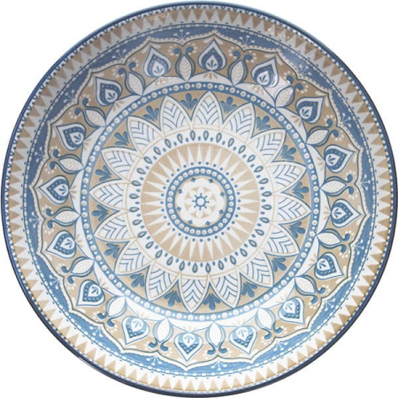 Салатник «Касабланка»;фарфор;2л;D=250,H=75мм;синий,бежев.