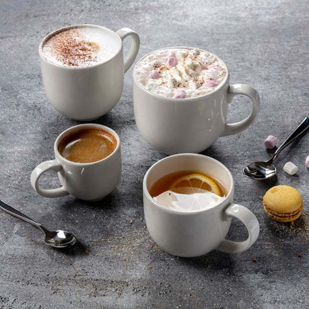 Кружка «Тэйст вайт»;фарфор;285мл;D=86,H=79,L=117мм;белый