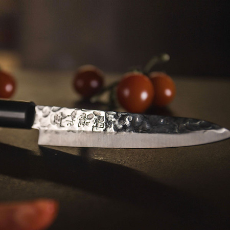 Нож кухонный «Нара»;сталь нерж.,дерево;,L=240/120,B=23мм;металлич.,тем.дерево