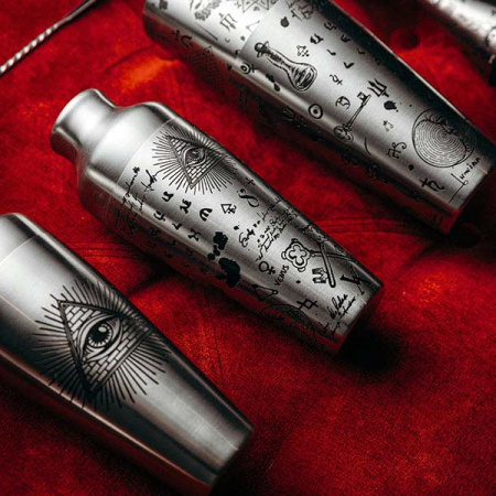 Шейкер европейский «Хроно Дестини»;сталь нерж.;0,55л;D=95,H=225мм;серебрист.