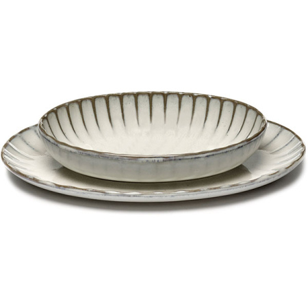 Салатник «Инку» овальный;керамика;,H=37,L=190,B=130мм;белый