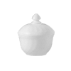 Сахарница «Трианон»;стекло;340мл;D=11,H=13см;белый