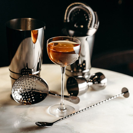 Ложка барная «Пробар Премиум Пьюр» с мадлером;сталь нерж.;,L=270,B=25мм;серебрист.