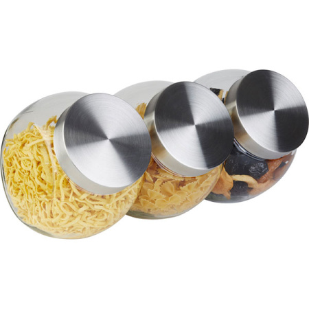 Емкость фуршетная для закусок с крышкой;стекло,сталь нерж.;1л;,H=18,L=19,B=12,5см