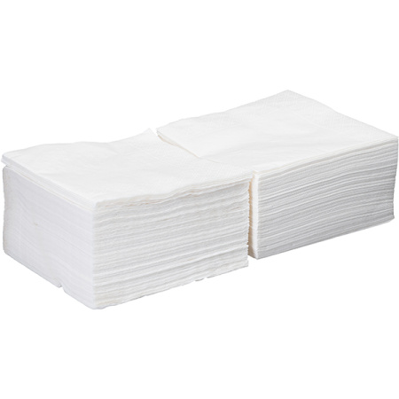 Салфетки бумажные двухслойные 33*33см[200шт];бум. салфет.;,L=33,B=33см;белый